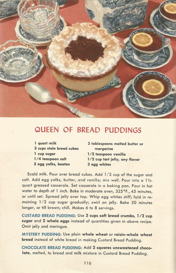 bread and butter pudding